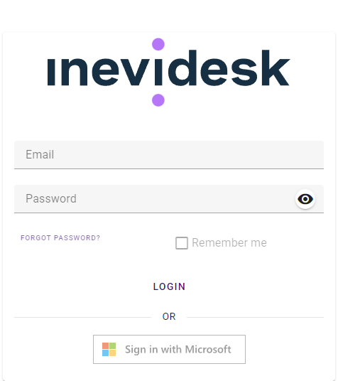 Microsoft SSO sign in button