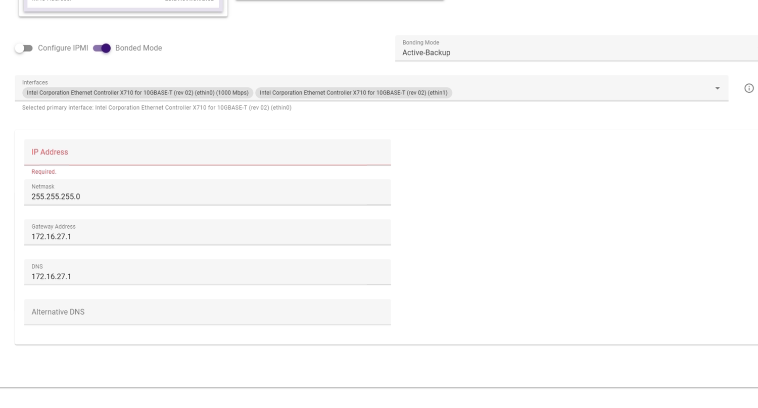 Add network settings
